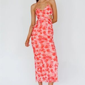 Floral Spaghetti Strap Dress